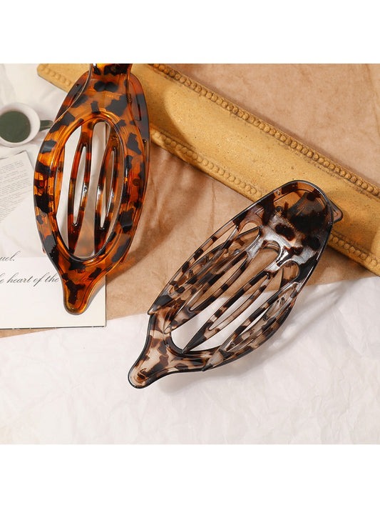Beau - Mesh Leopard Print Hair Clip