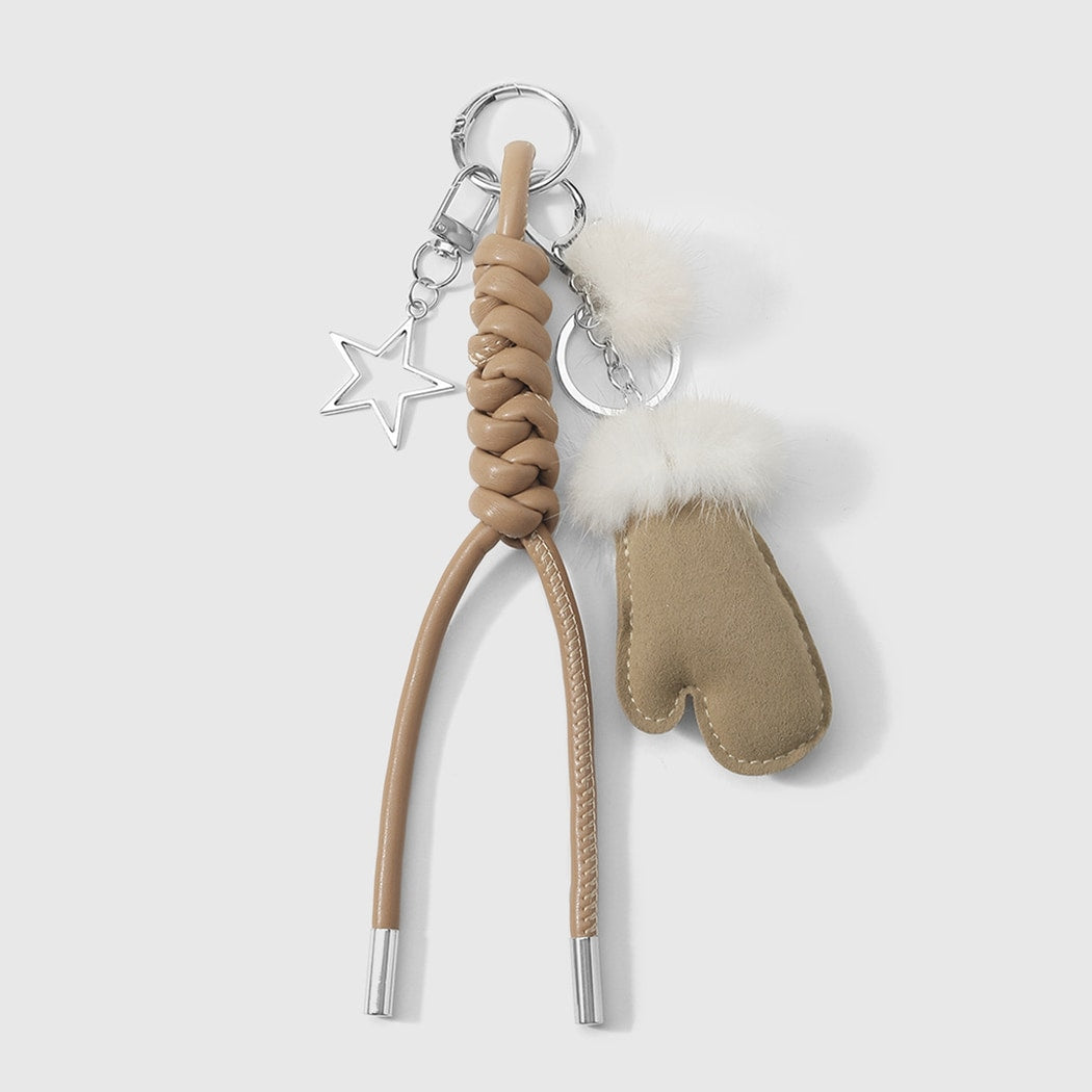 Keypus - Retro Plush Glove Design Keychain