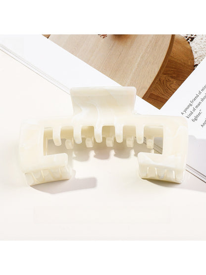 Beau - Geometric Marble Style PC Claw Hair Clip