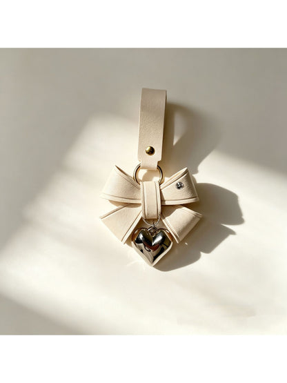 Keypus - Cartoon Bow PU Alloy Pendant Bag Charm Keychain