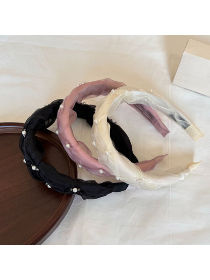 Gifty - Sweet Style Mesh Embellished Fashion Headband