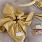 Gifty - Yellow Plaid Scrunchie Hair Clip and Headband