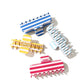 Beau - Rounded Striped Acetate Hair Claw Clip