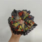 Gifty - Vintage Floral Print Mesh Fabric Scrunchie