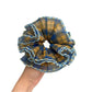 Gifty - Sheer Plaid Ruffled Polyester Scrunchie