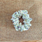 Gifty - Floral Print Polyester Fabric Ponytail Scrunchie