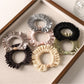 Gifty - Solid Color Satin Finish Ruffle Scrunchie