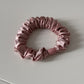 Gifty - Soft Muted Tone Satin Ruffle Scrunchie
