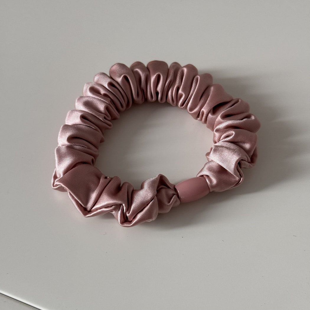 Gifty - Soft Muted Tone Satin Ruffle Scrunchie