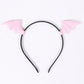 Pink bat wing headband