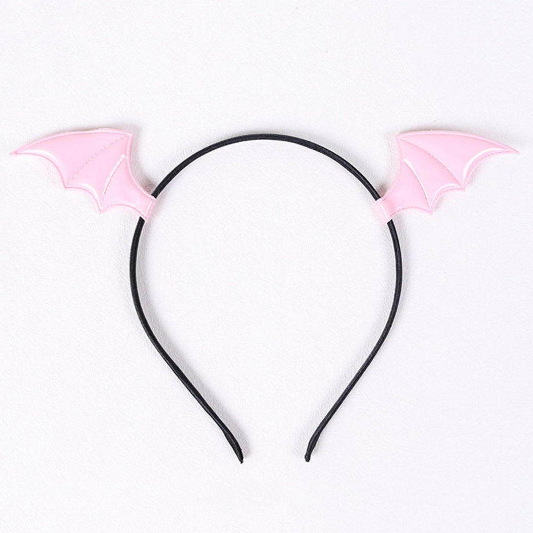 Pink bat wing headband