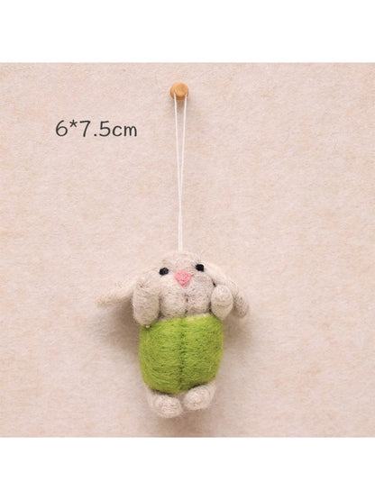 Feltery - Cute 3D Bunny Plush Keychain Bag Charm
