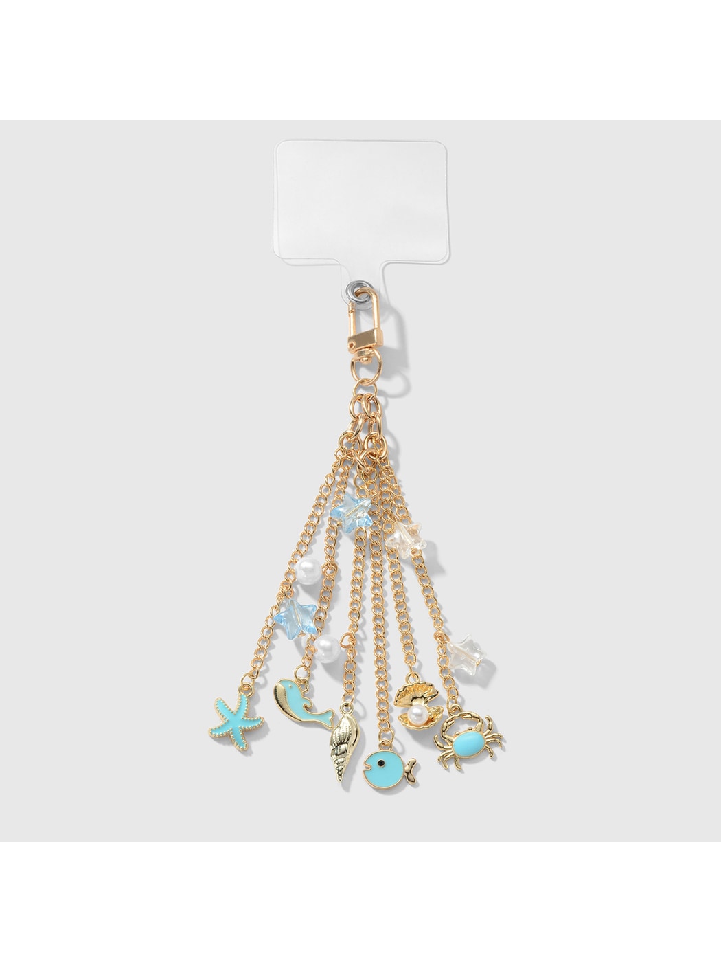 Keypus - Seaweed Motif Alloy Chain Pendant Keychain