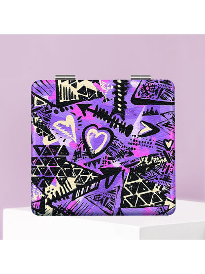 Mirroray - Y2K Graffiti Square Foldable Pocket Mirror