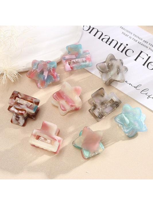 Beau - Macaron Square Star Hair Clip