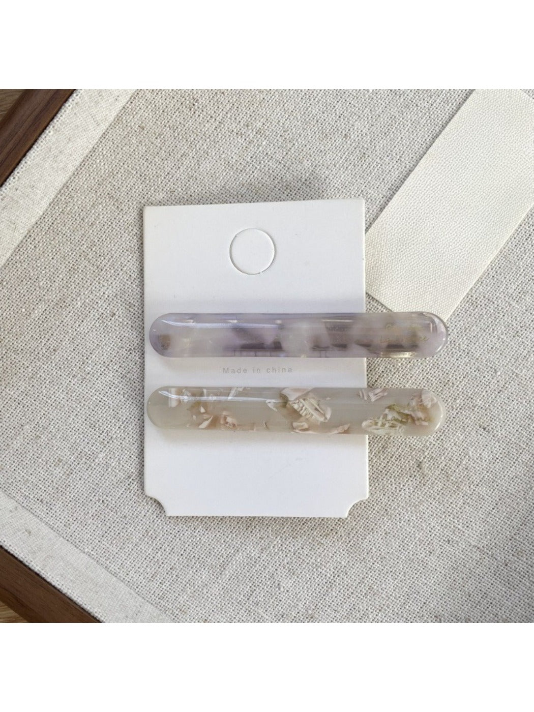 Beau - Retro Oval Acetate Hair Clip