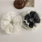 Gifty minimalist modern scrunchie with color block design in pastel shades