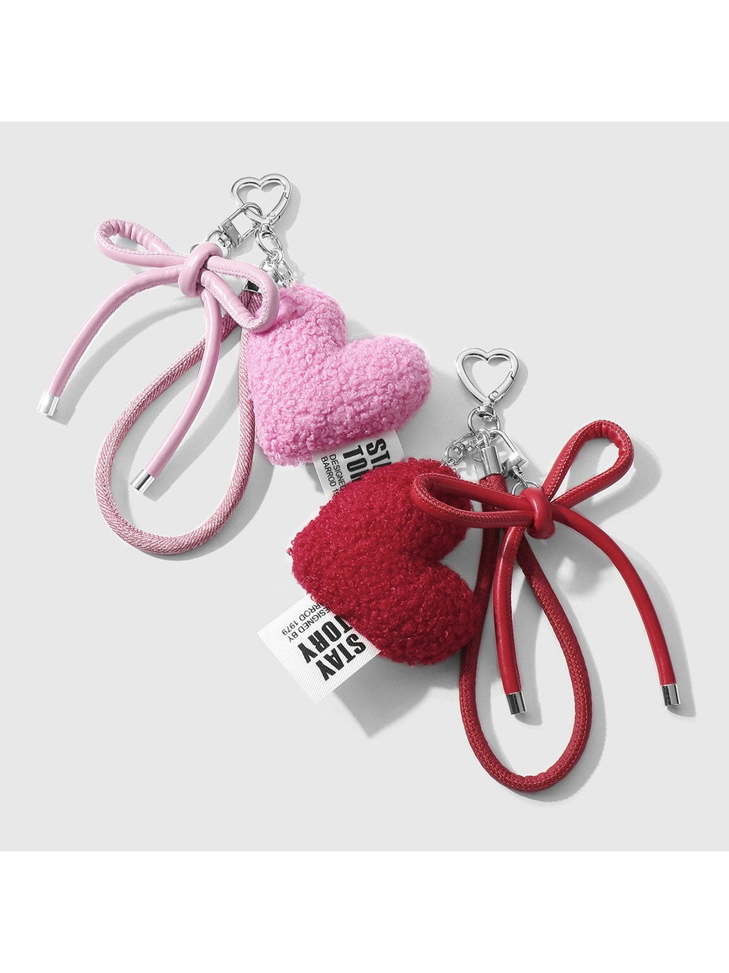 Keypus - Y2K Plush Heart Bow Bag Pendant Keychain