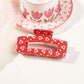 Beau - Valentine'S Day Heart-Patterned Claw Clip