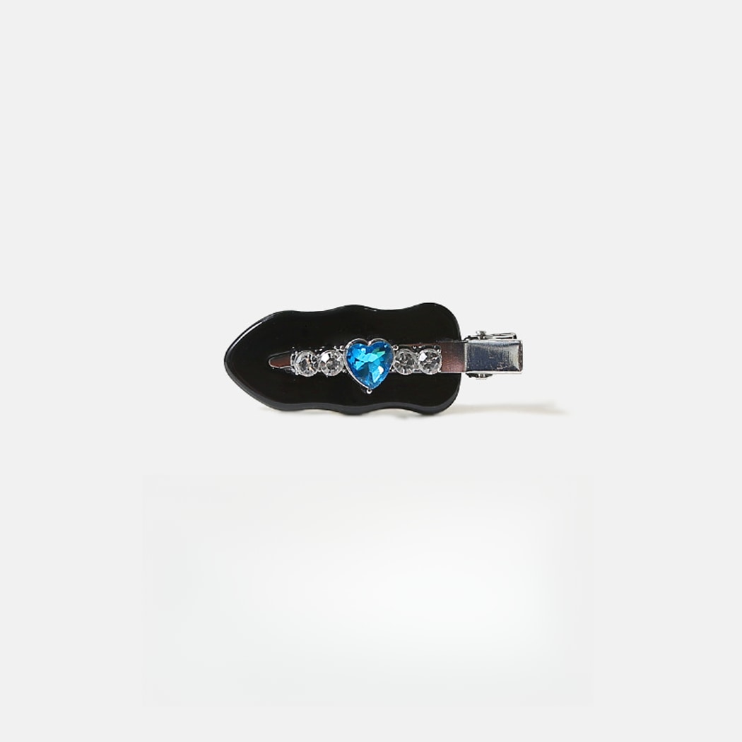 Beau - Modern Heart Accent Acrylic Side Barrette