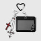 Keypus - Y2K Dark Wing and Cross Keychain