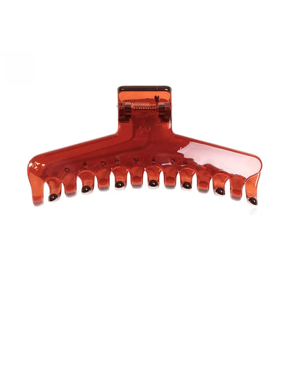 Beau - Clear Finish PC Geometric Hair Claw Clip