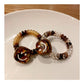 Gifty - Retro Spiral Cord Smiley Face Hair Tie