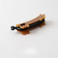 Beau - Painted Cat Motif Acetate Fiber Banana Clip