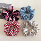 Gifty - Colorful Knitted Striped Scrunchie