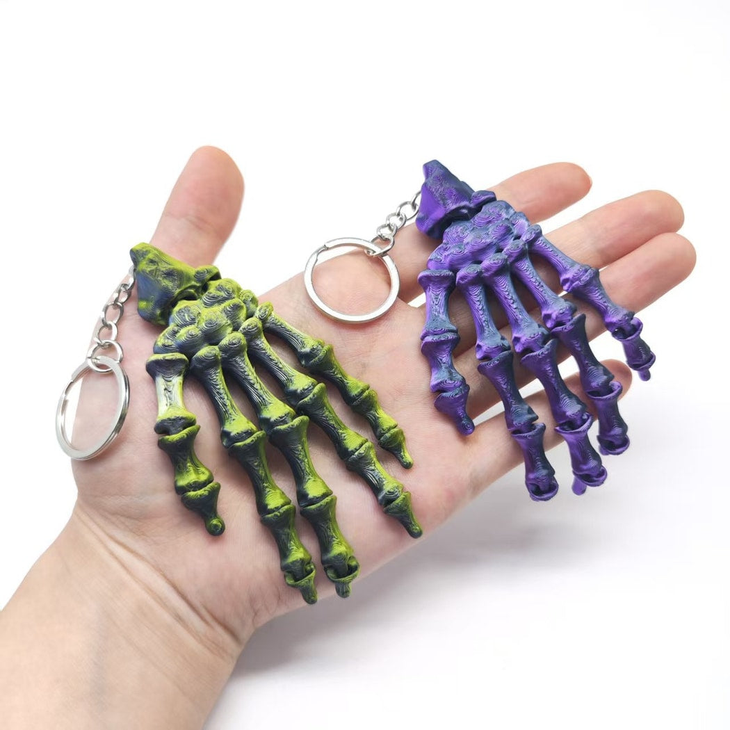 Keypus - Halloween 3D Printed Skeleton Hand Keychain