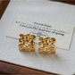 Earedge - Textured Knot Design Fashion Stud Earrings