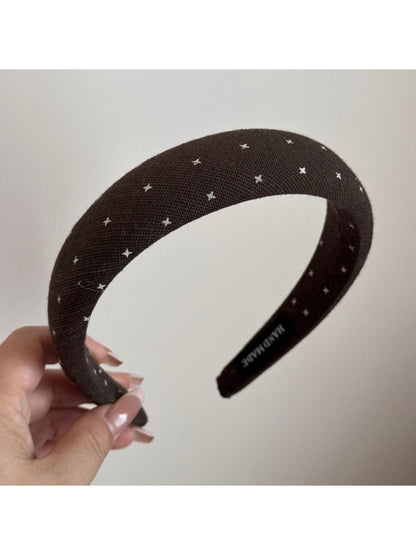 Gifty - Padded Dotted Fabric Finish Headband