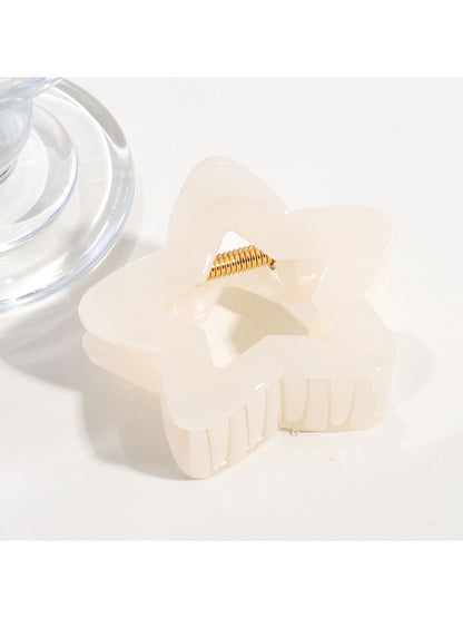 Beau - Sweet Style Star-Shaped Plastic Alloy Claw Clip
