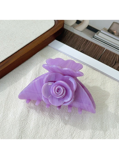 Beau - Acetate Rose Flower Shaped Hair Clip