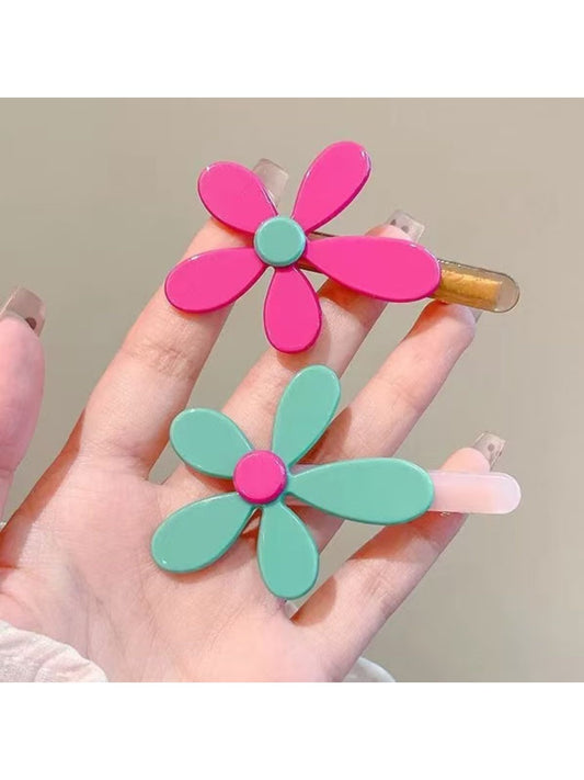Beau - Floral Bar-Shaped Hair Clip
