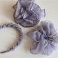Gifty - Ruffled Polka Dot Sheer Look Scrunchie