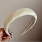 Gifty - Irregular Stripe Wrapped Headband and Scrunchie