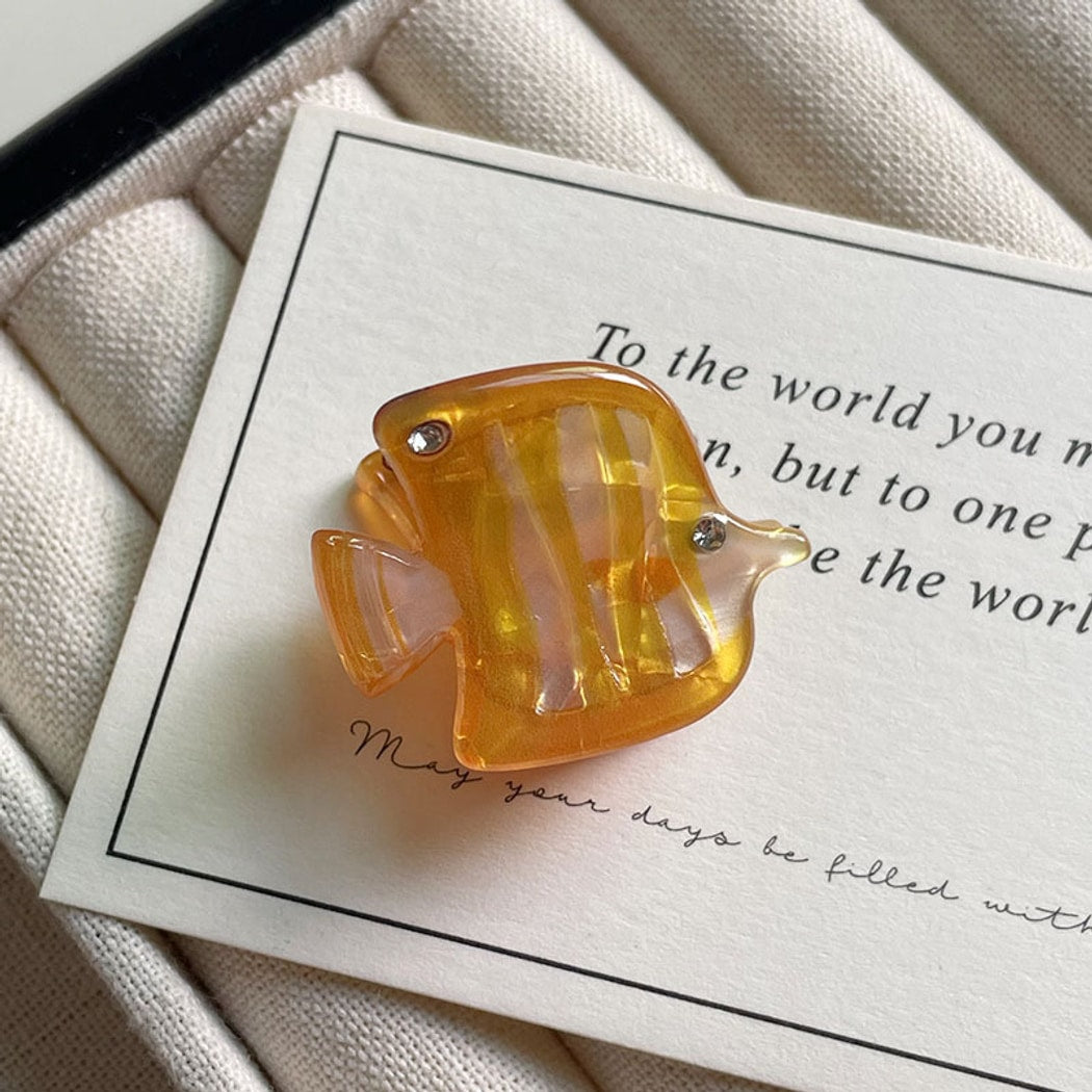 Beau - Translucent Ocean Motif Side Hair Clip