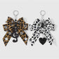 Keypus - Y2K Leopard Print Bow Dangle Bag Charm Keychain