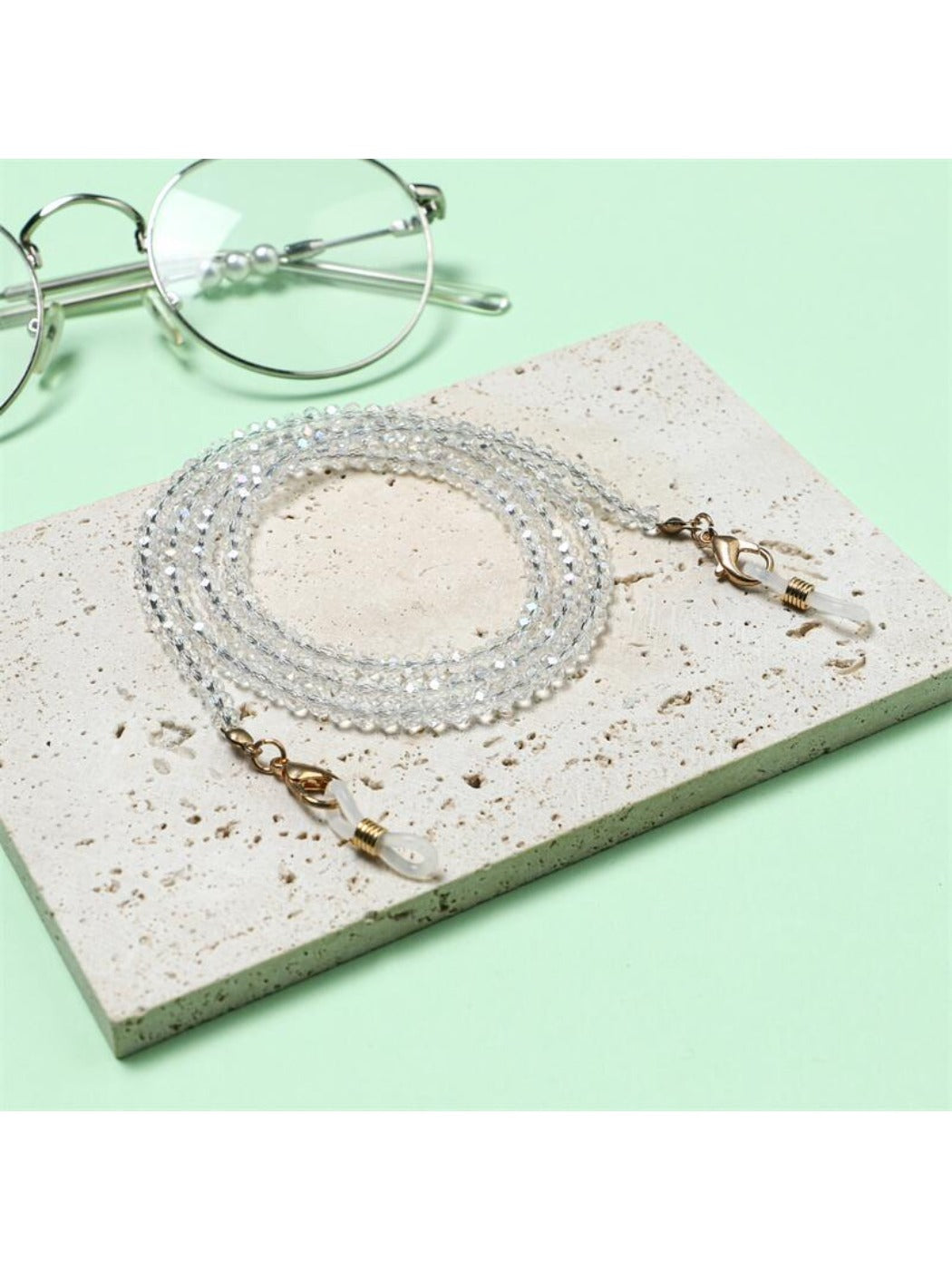 Velra - Solid Color Beaded Eyeglass Strap