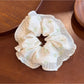 Gifty - Lace Trim Floral Scrunchie Sweet Bow