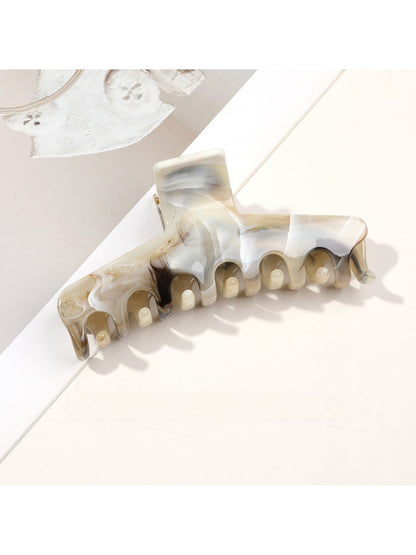 Beau - Marble Swirl Triangle PC Claw Hair Clip