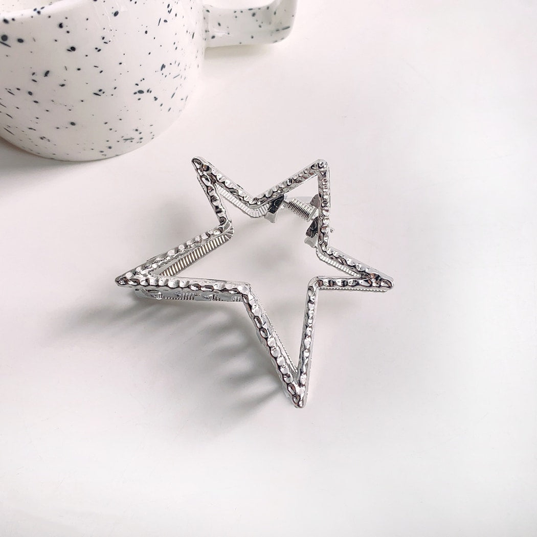 Beau - Y2K Star Outline Geometric Claw Clip