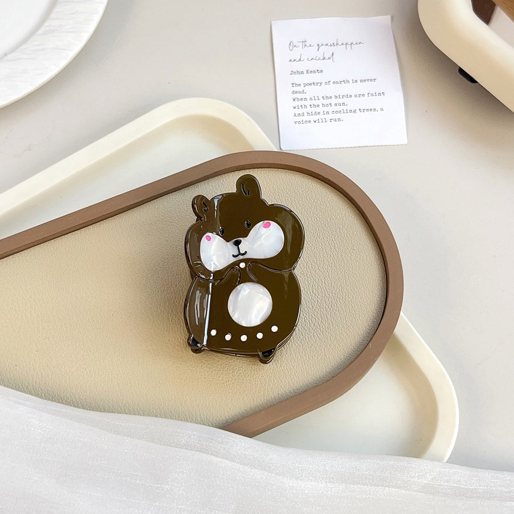 Beau - Cute Mushroom and Squirrel Style Claw Clip