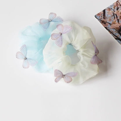 Gifty - Butterfly Mesh Look Polyester Hair Scrunchie