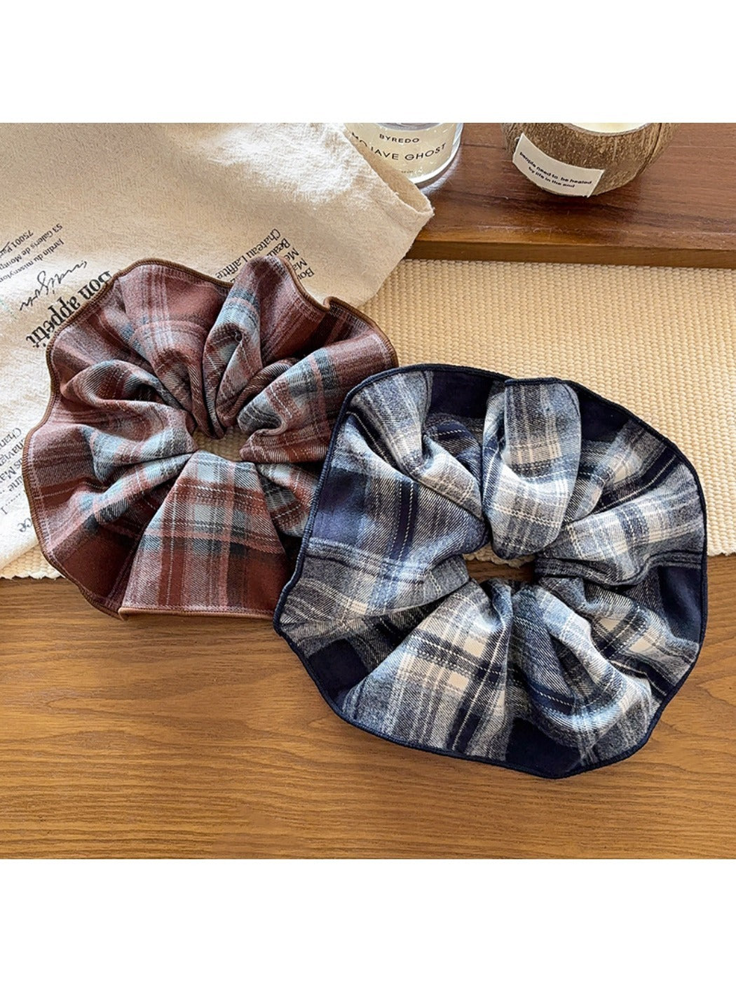 Gifty - Simple and Cute Plaid Hair Tie