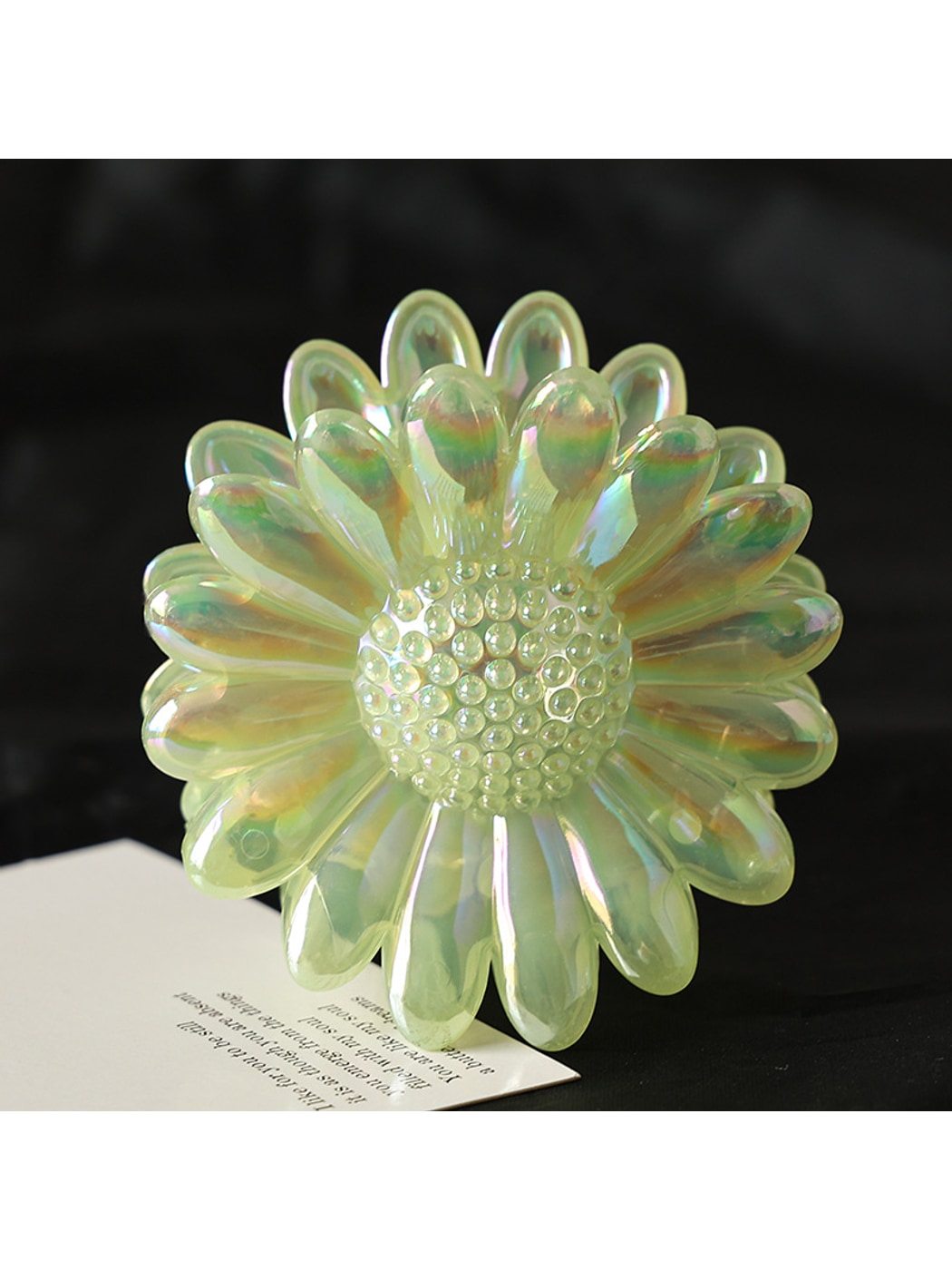 Beau - Flower Shaped Decorative Plastic Alloy Claw Clip