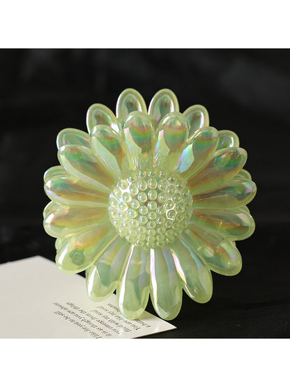 Beau - Flower Shaped Decorative Plastic Alloy Claw Clip