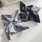 Gifty - Square Scrunchie Hair Tie Striped Fabric