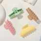 Beau - Matte Plastic Oval Shape Hair Styling Claw Clip